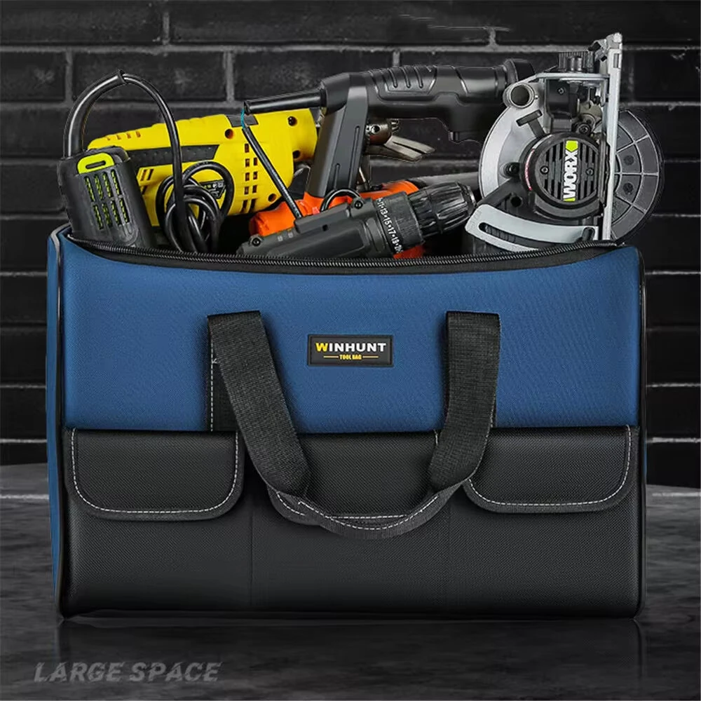 Multifunctional Waterproof Tool Storage Bags Big Size Oxford Cloth Electricians Special Hardware Tools Organizer Accessories — view 4