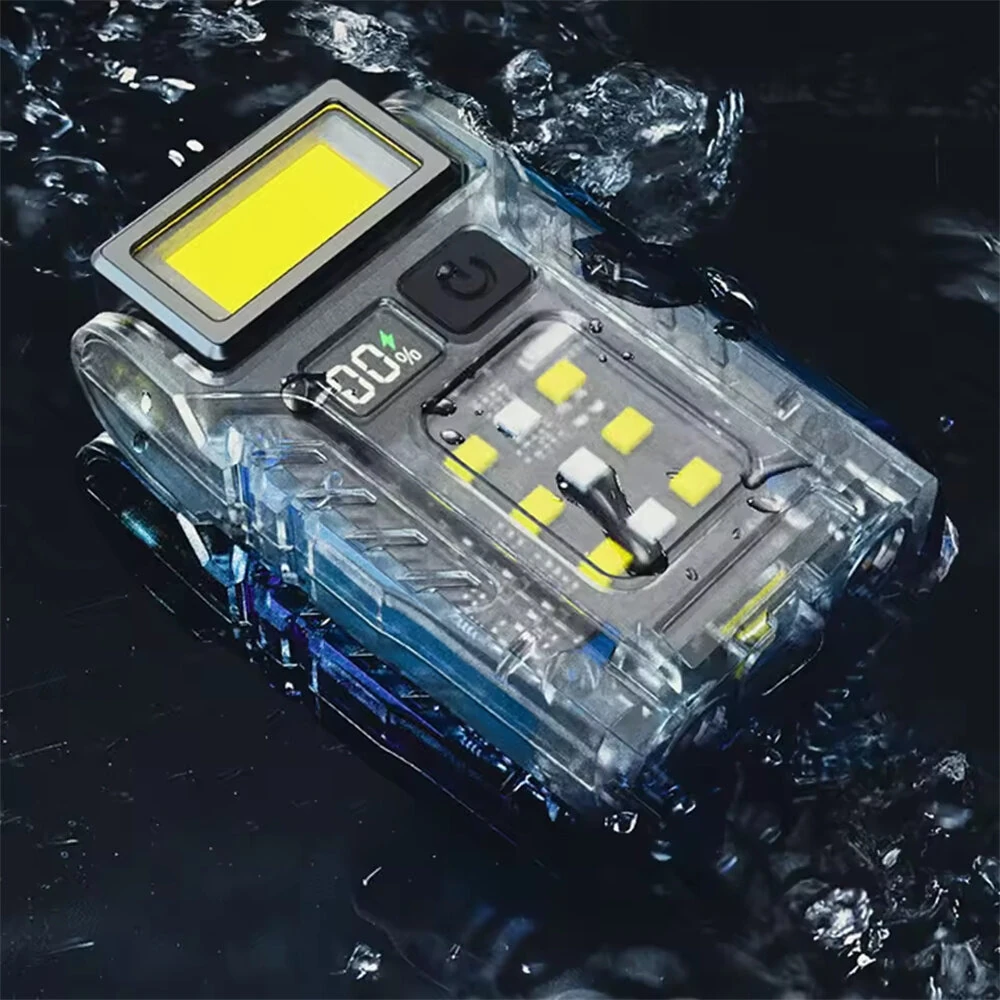 Multifunctional Work Light USB-C Rechargeable Outdoor Tourch Portable COB+LED Powerful Flashlight for Camping Fishing Walking — view 10