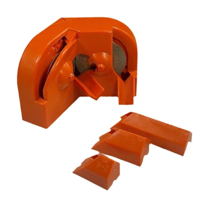 Multipurpose Drill Bit Grinding Sharpener 3 Holders 2 Wheels Steel Construction 11x6x7cm Compact Kitchen Slicers and Cutting Tools Sharpener — view 4