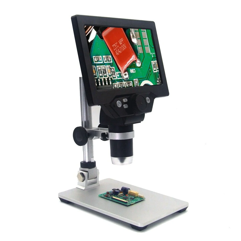 MUSTOOL G1200 Digital Microscope 12MP 7 Inch Large Color Screen Large Base LCD Display 1-1200X Continuous — view 4