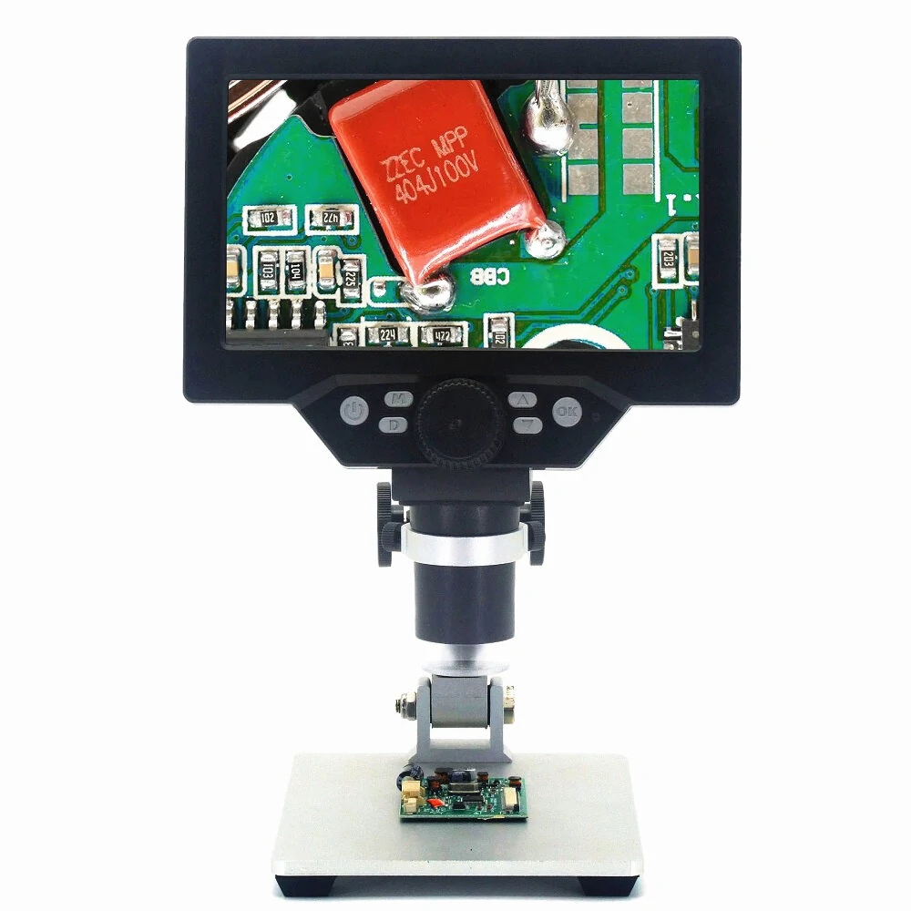 MUSTOOL G1200 Digital Microscope 12MP 7 Inch Large Color Screen Large Base LCD Display 1-1200X Continuous — view 5