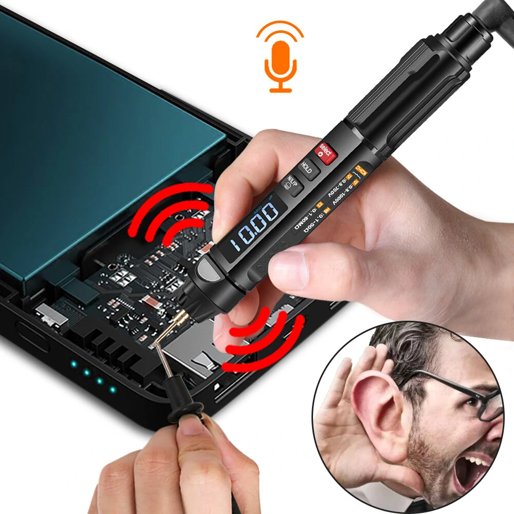 MUSTOOL MT007/MT007 Pro/MT007 Pro-EN True RMS Digital Multimeter + Voltage Test Pen +Phase Sequences Meter 3 In 1 Color Screen Voice Broadcast — MUSTOOL