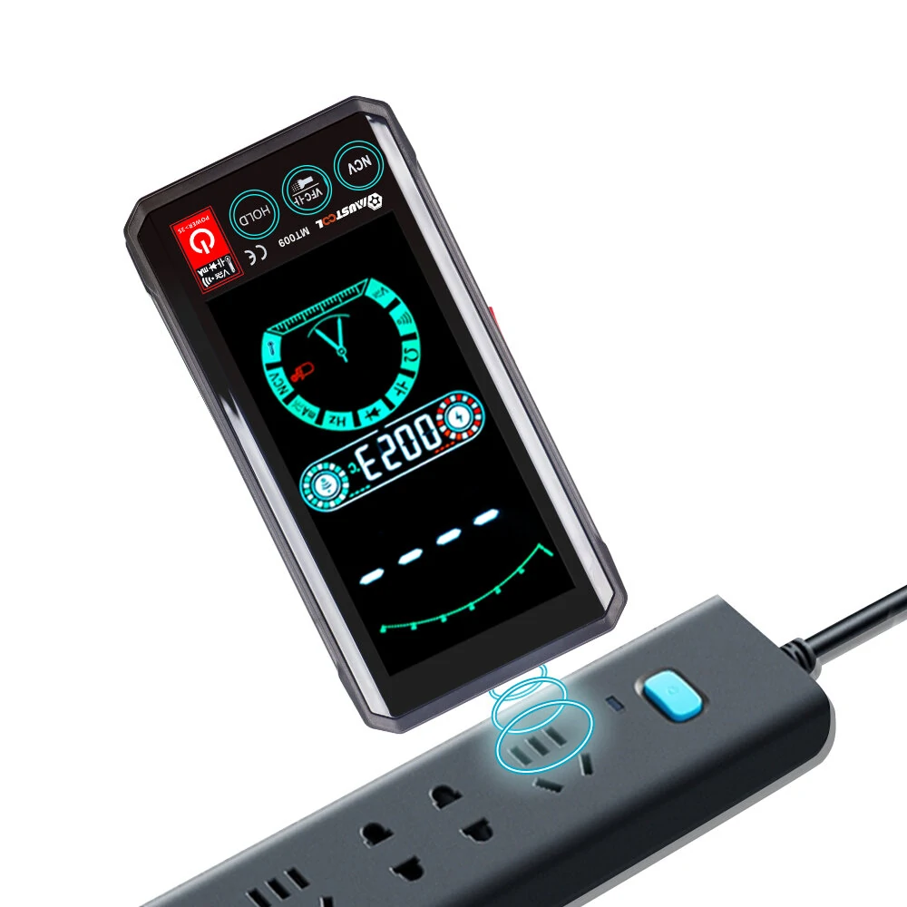 MUSTOOL MT009 4.4-Inch Touch Screen Smart True RMS Digital Multimeter Automatic Measurement with VFC Fuctiuon Current Voltage Test 6000 Counts Dispaly — view 6
