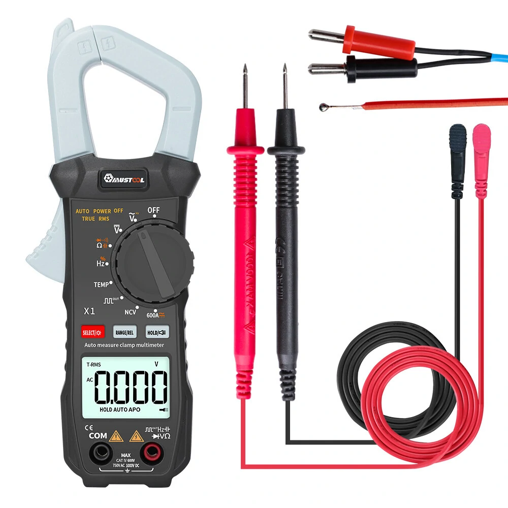 MUSTOOL X1 Pocket 6000 Counts True RMS Clamp Meter AC/DC Voltage&Current Digital — view 2