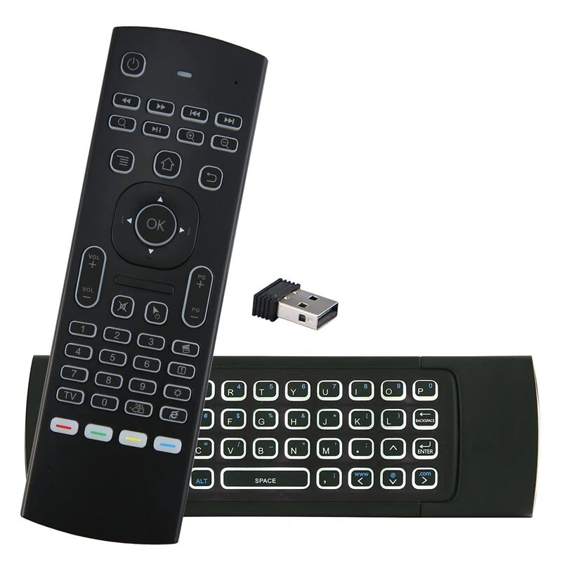 MX3 2.4G Voice Air Mouse with Backlight Wireless Mini Keyboard Remote Control Infrared Learning for Android TV Box PC Gamer Controller — MX3
