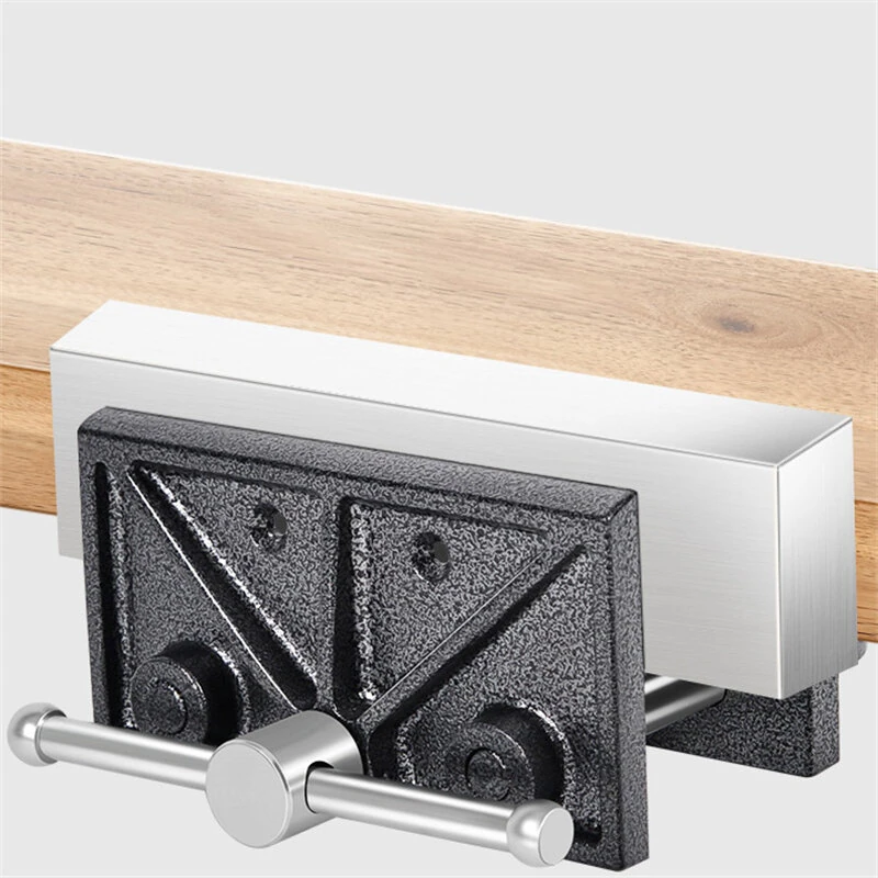 MYTEC Heavy Duty Ductile Cast Iron Bench Vise 6-3/8" Jaw Width 4-1/2" Max Opening Quick Release Industrial Workbench Clamp for Drill Press — view 2