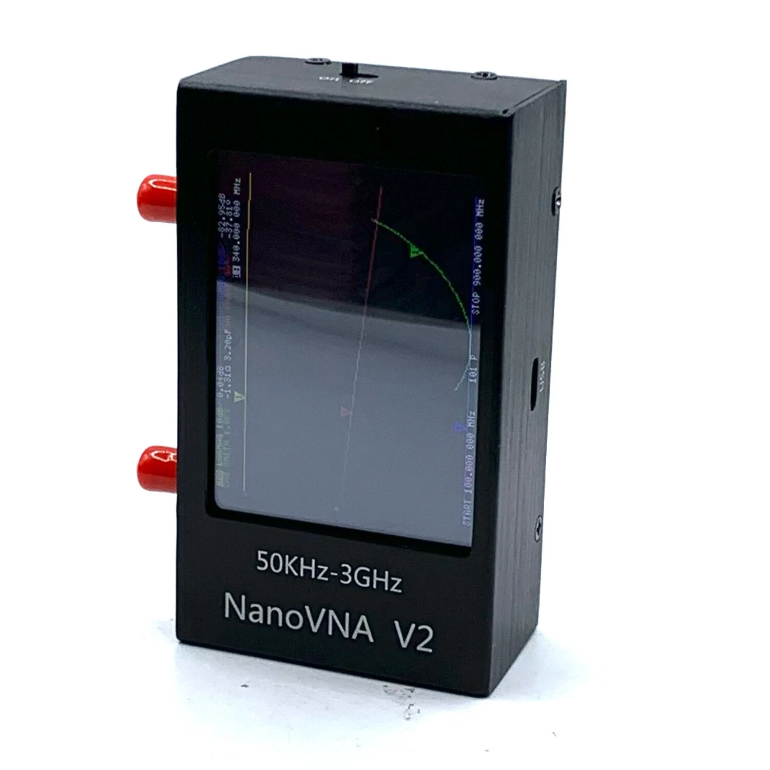 NanoVNA V2 3GHz Vector Network Analyzer High Frequency Measurement Tool with Dynamic Range 70dB till 1.5GHZ Large 2.8 Inch Display RG405 RF Cables Calibration Kit — view 9
