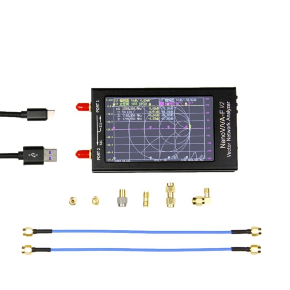 NanoVNA V2 Portable Vector Network Analyzer 50KHz to 3000MHz RF Frequency Testing Device High Dynamic Range Accurate S Parameter Measurement — view 2