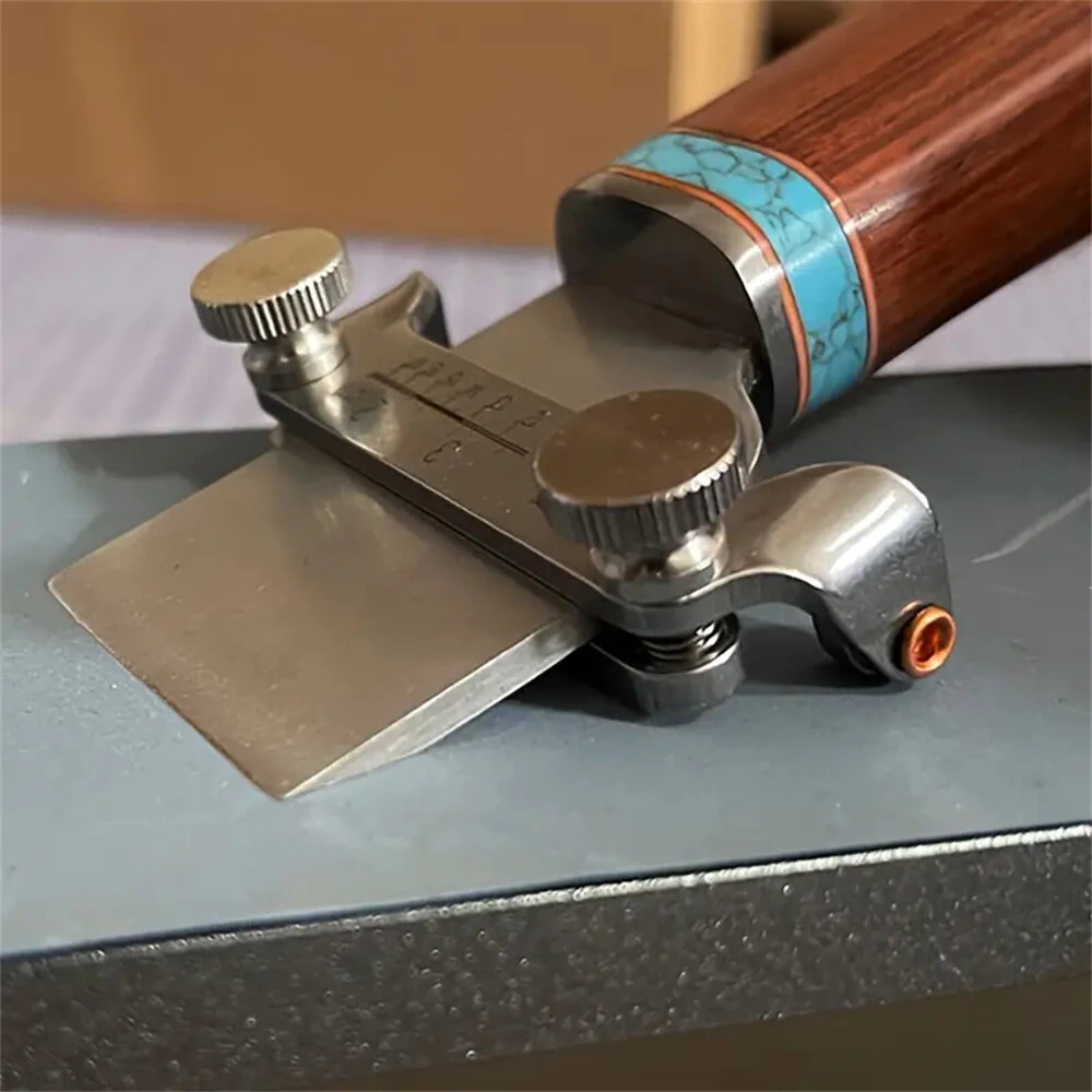 Nattools Chisel Honing Guide Sharpening Jig Fixed Angle Sharpening Tool Holder Sharpener Grinder Leather Knife Grinding Auxiliary Tools DIY Leathercraft — view 2