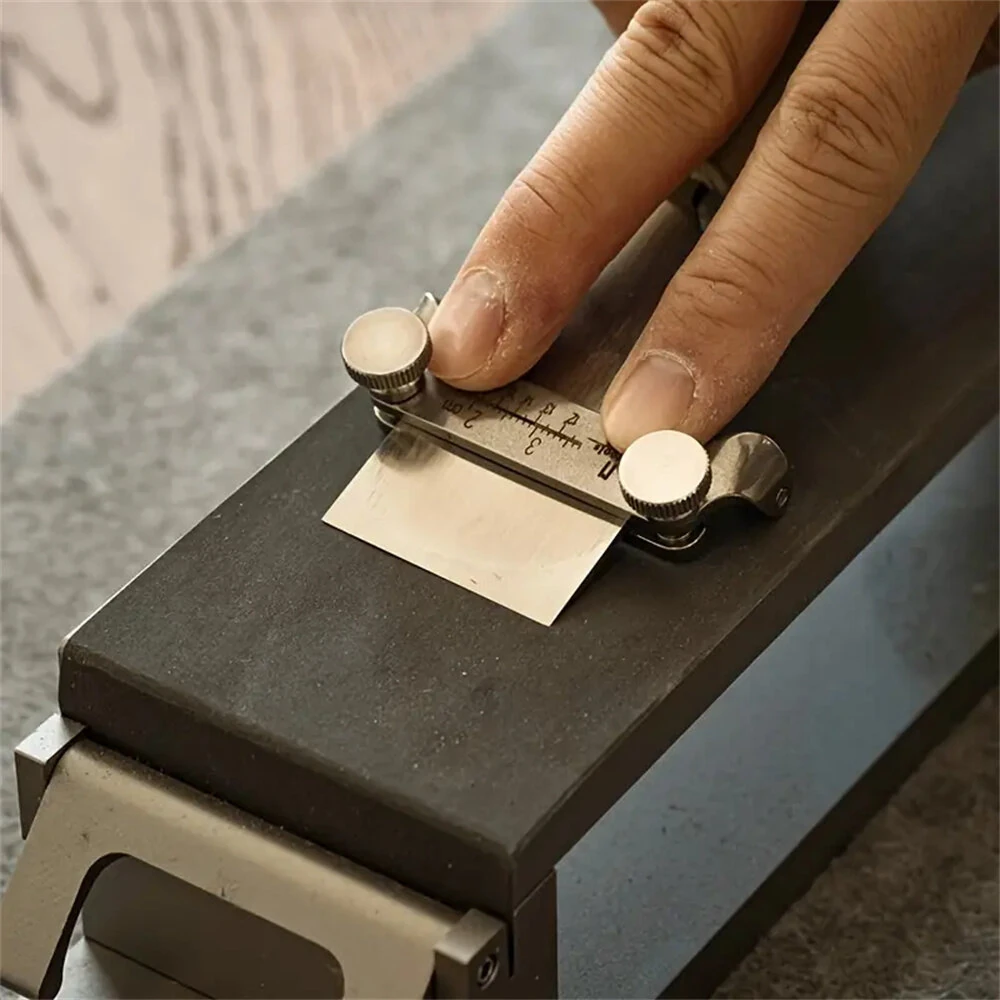 Nattools Chisel Honing Guide Sharpening Jig Fixed Angle Sharpening Tool Holder Sharpener Grinder Leather Knife Grinding Auxiliary Tools DIY Leathercraft — view 3