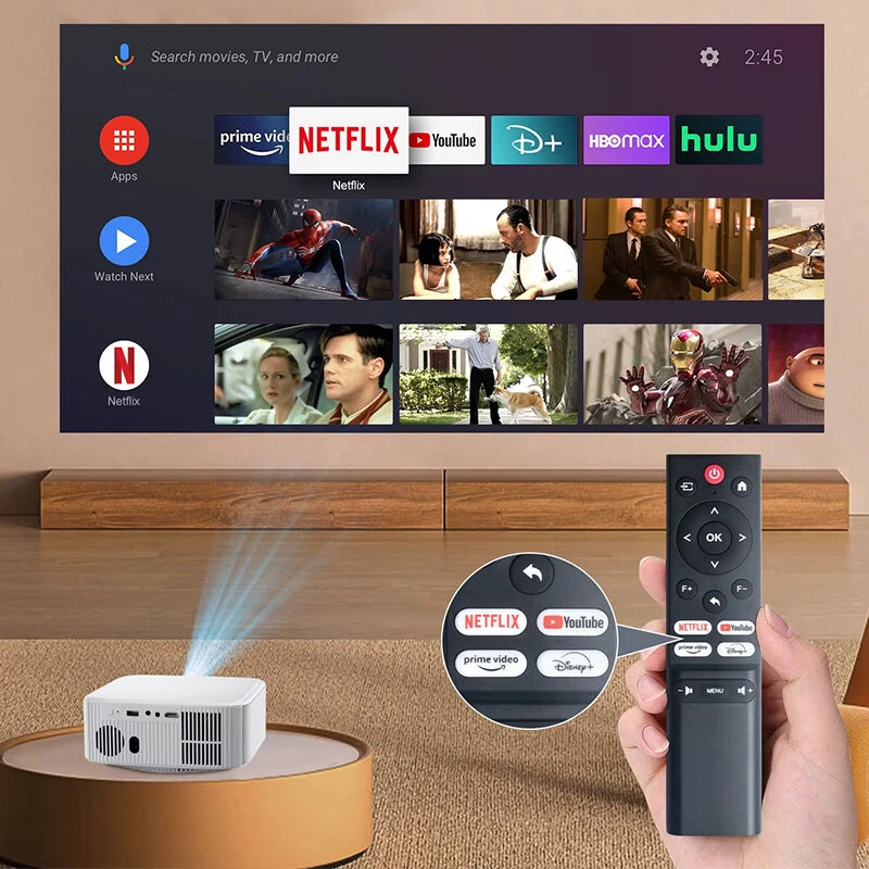 [Netflix Officially] Salange P92MAX Smart Projector Android 13 Licensed 12000 Lumens 1080P Native Auto Focus Keystone WiFi 6 Bluetooth 5.2 4K Supported Smart Home Cinema — view 4