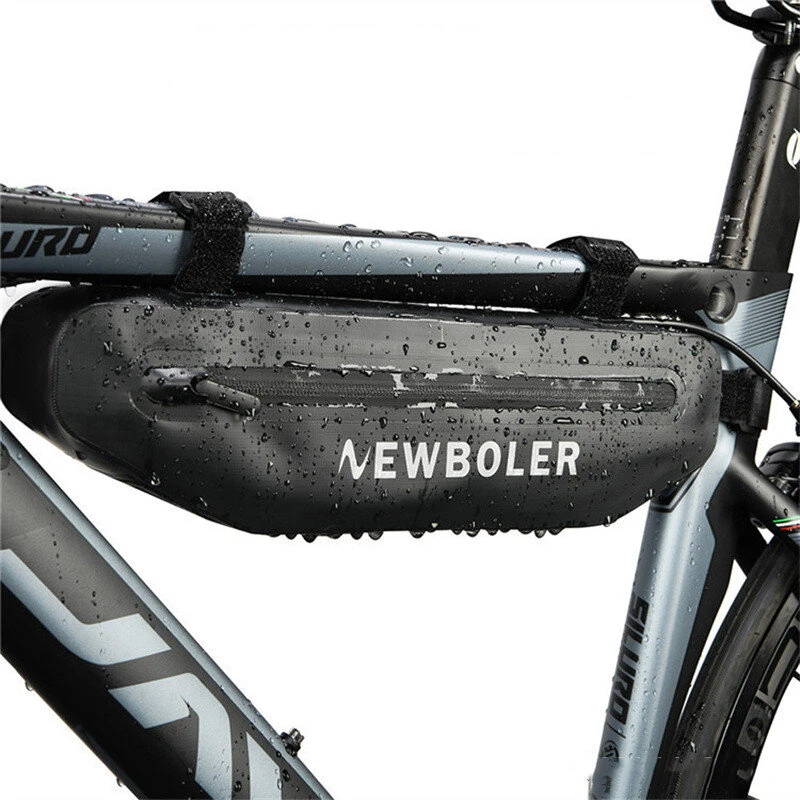 NEWBOLER Bicycle Triangle Bag Bike Frame Front Tube Bag Waterproof Cycling Bag Battery Pannier Packing Pouch for MTB Bike Road Bike — view 10