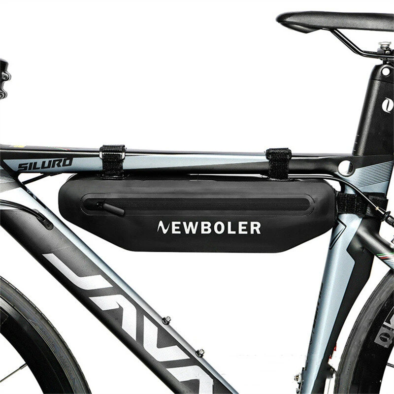 NEWBOLER Bicycle Triangle Bag Bike Frame Front Tube Bag Waterproof Cycling Bag Battery Pannier Packing Pouch for MTB Bike Road Bike — view 2