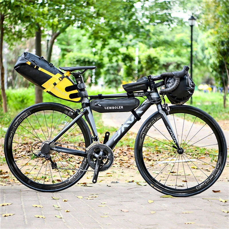 NEWBOLER Bicycle Triangle Bag Bike Frame Front Tube Bag Waterproof Cycling Bag Battery Pannier Packing Pouch for MTB Bike Road Bike — view 5