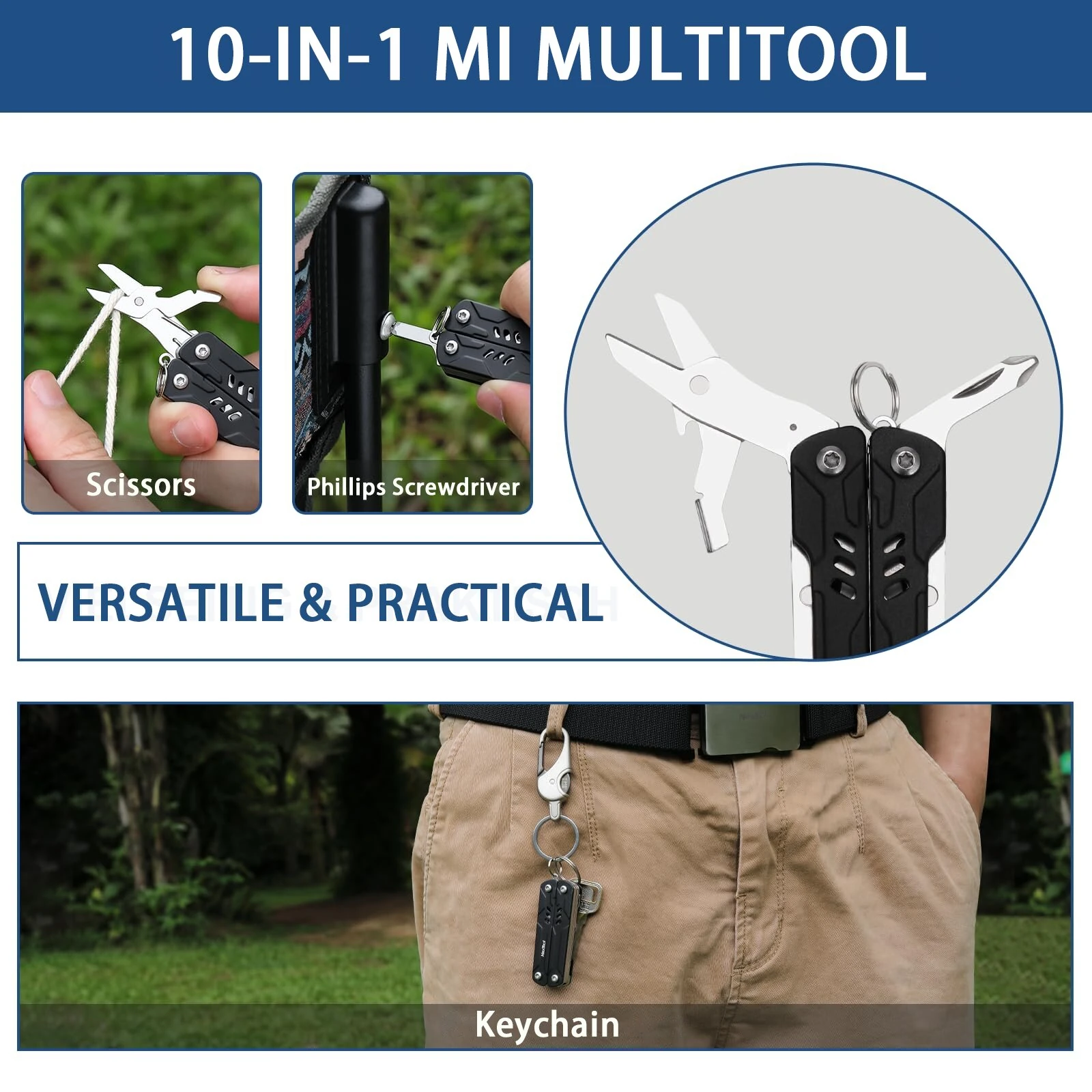NexTool Mini Sailor Pliers Lite 10 In 1 Folding EDC Multi Tool Scissors Screwdriver Outdoor Portable Equipment Hand Tools — view 6