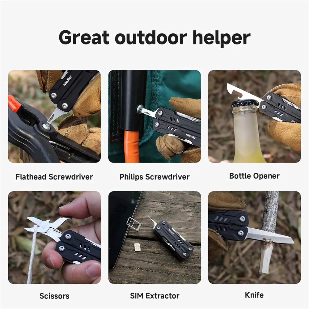 NexTool Mini Sailor Pliers S11/S11 PRO 12-In-1 Multitool Folding Pocket Plier Knife Screwdriver Scissors Portable EDC Outdoor Hand Tools — view 7