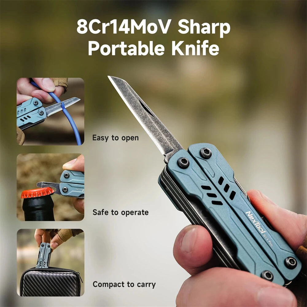 NexTool Mini Sailor Pliers S11/S11 PRO 12-In-1 Multitool Folding Pocket Plier Knife Screwdriver Scissors Portable EDC Outdoor Hand Tools — view 8