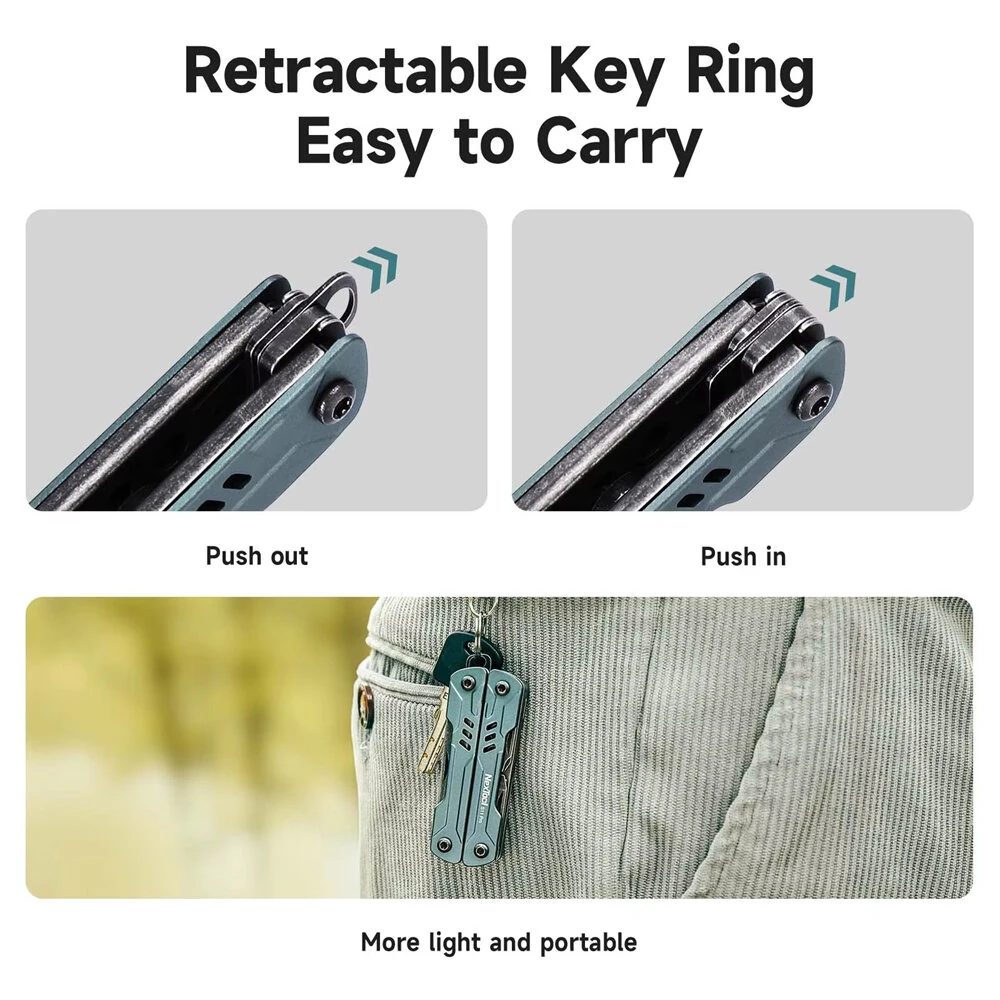 NexTool Mini Sailor Pliers S11/S11 PRO 12-In-1 Multitool Folding Pocket Plier Knife Screwdriver Scissors Portable EDC Outdoor Hand Tools — view 9
