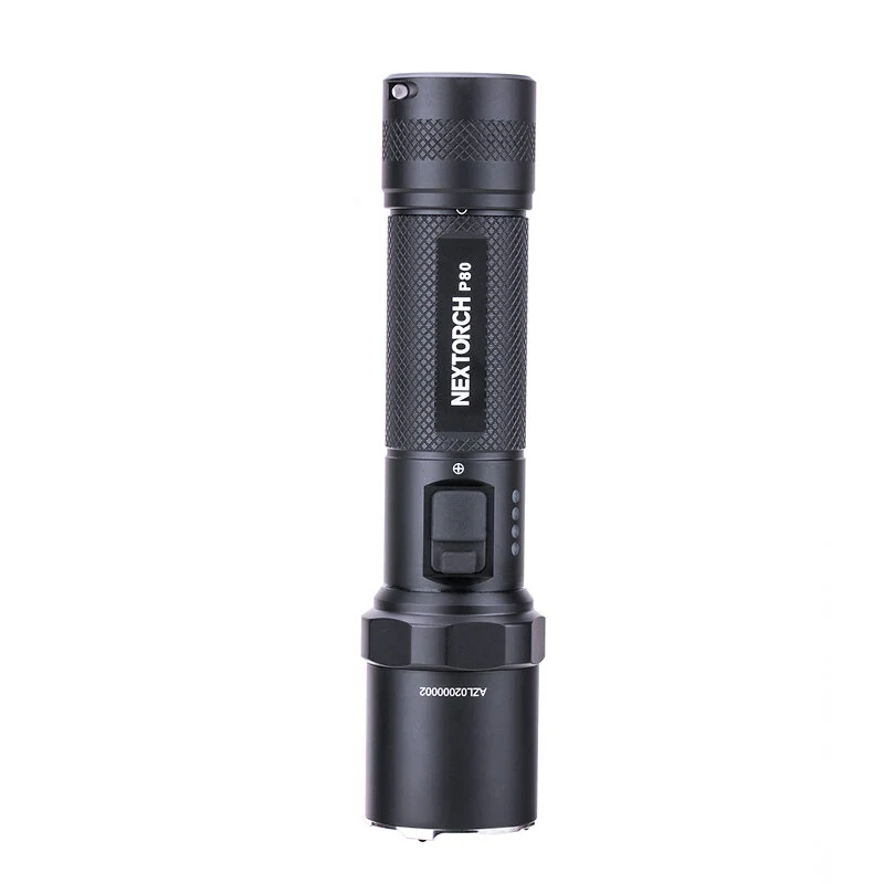 NEXTORCH P80 P9 LED 1300LM Flashlight Double Switch 4 Modes Type-C Rechargeable Waterproof Mini Pocket Tactical Torch — NEXTORCH