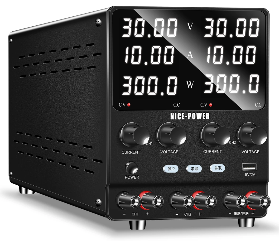 NICE-POWER SPS-2KD Dual-Channel DC Power Supply Series Parallel Independent Triple Output Function Bench Power 120V 60V 30V