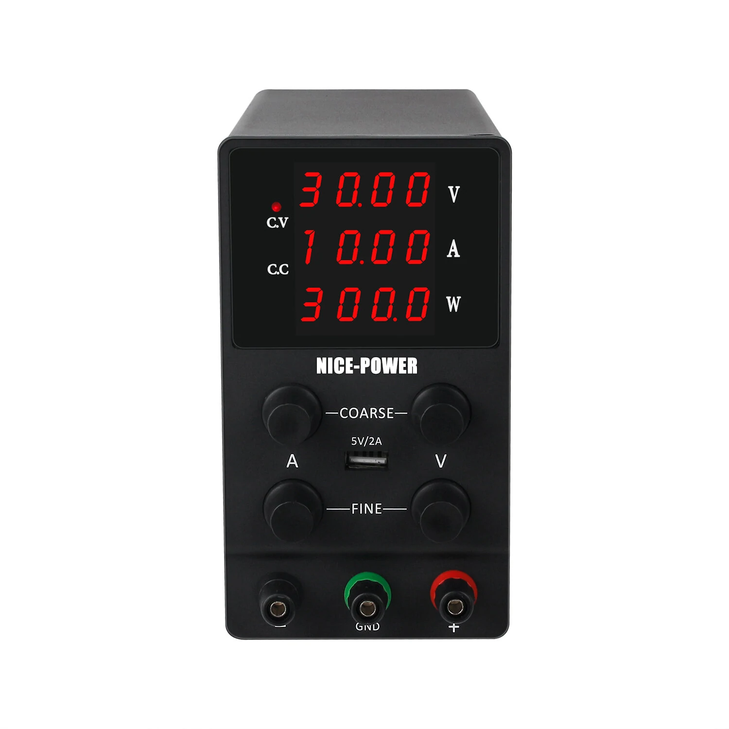 NICE-POWER SPS3010 Digital Power Supply 0-30V 0-10A Four-Digit Display USB 5V2A Adjustable Knobs Stable DC Output — view 4