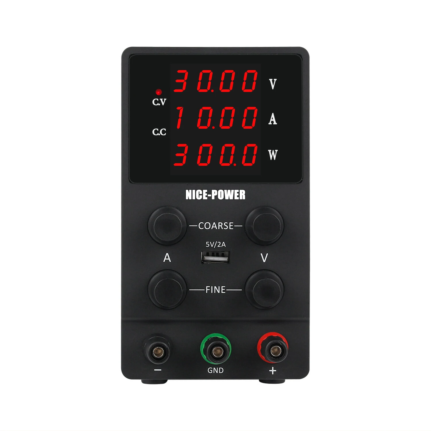NICE-POWER SPS3010 Digital Power Supply 0-30V 0-10A Four-Digit Display USB 5V2A Adjustable Knobs Stable DC Output — view 5