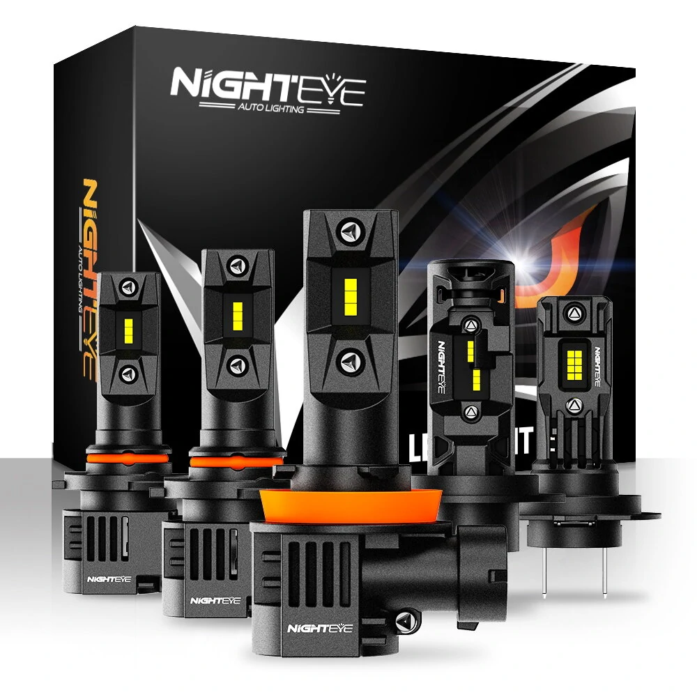NightEye Auto Lighting 2PCS 6500K White LED Car Headlight Bulbs 22000LM/Pair LED Front Headlamp IP68 Waterproof — NightEye Auto Lighting