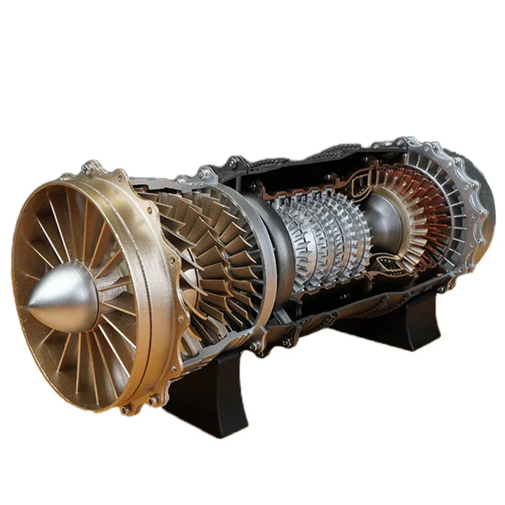 NIKOLATOY 1/10 WS-15 Turbofan Frighter Engine Model DIY Assembly Kit Excellent STEAM Education Science Discovery Toys Kids Children Gifts