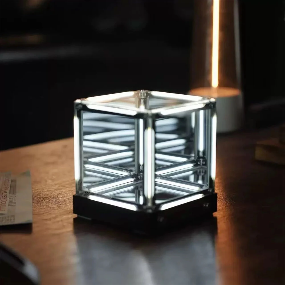NIKOLATOY 4D Infinite Space Abyss Night Light Creative Desktop Decoration Ornaments