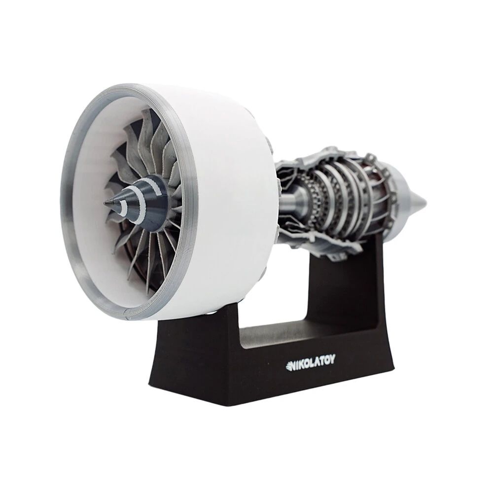 NikolaToy A380 Aircraft Turbofan Engine Model TR900 Creative Desktop Ornaments 23cm / 9in Physics Experiment Science Education Toys — NikolaToy
