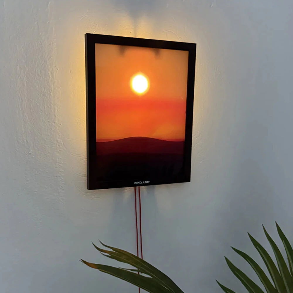 NIKOLATOY Creative Sunset Hand Pulled Night Light Wall Decoration — view 7