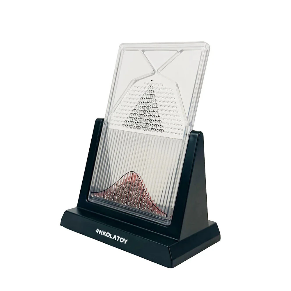 NIKOLATOY Galton Board Normal Distribution Model Scientific Exploration Desktop Ornaments Science Discovery Toys — view 4