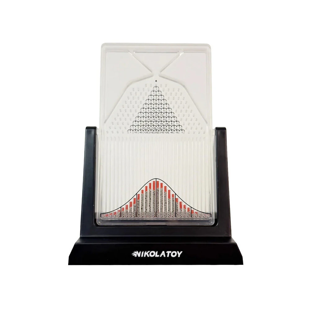 NIKOLATOY Galton Board Normal Distribution Model Scientific Exploration Desktop Ornaments Science Discovery Toys — view 6