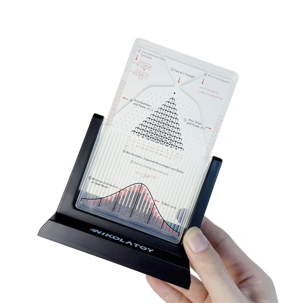 NIKOLATOY Galton Board Normal Distribution Model Scientific Exploration Desktop Ornaments Science Discovery Toys — view 9