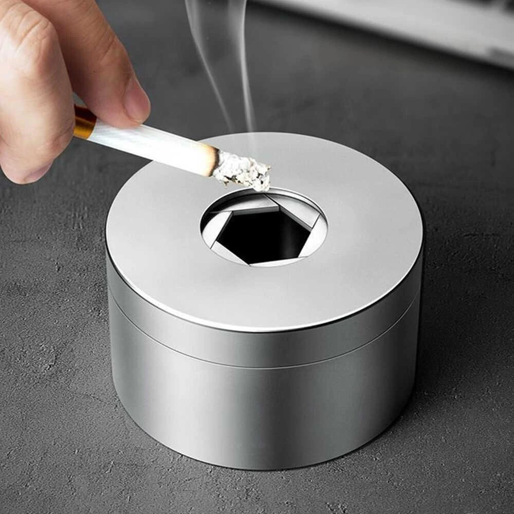 NIKOLATOY Handmade Alloy Openable Mechanical Ashtray Desktop Ornaments Science Discovery Toys — view 5