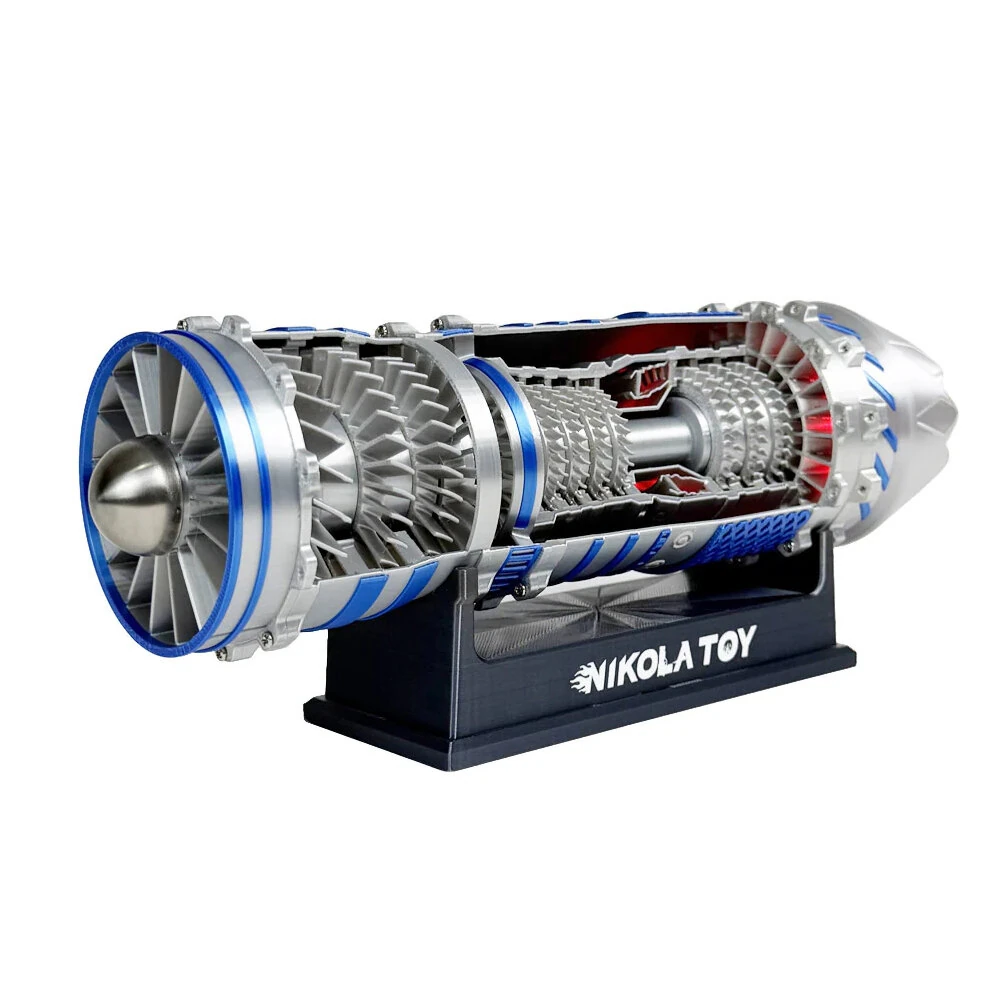 NIKOLATOY J-35A Fighter Jet Engine Model Creative Desktop Ornaments Decoration Science Discovery Toys — view 2