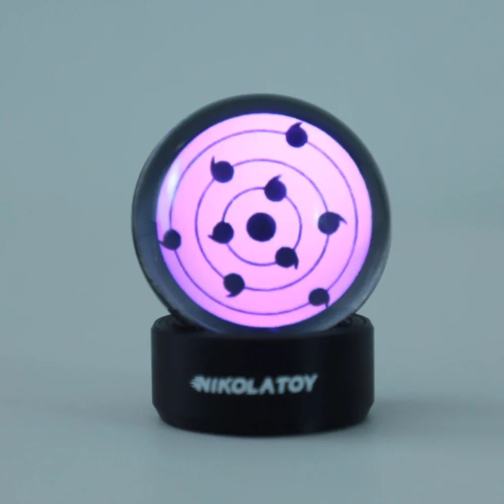 NIKOLATOY Kaleidoscope Sharingan Crystal Ball Rechargeable LED Music Rhythm Display Desktop Ornament Science Discovery Toys Gifts — view 7