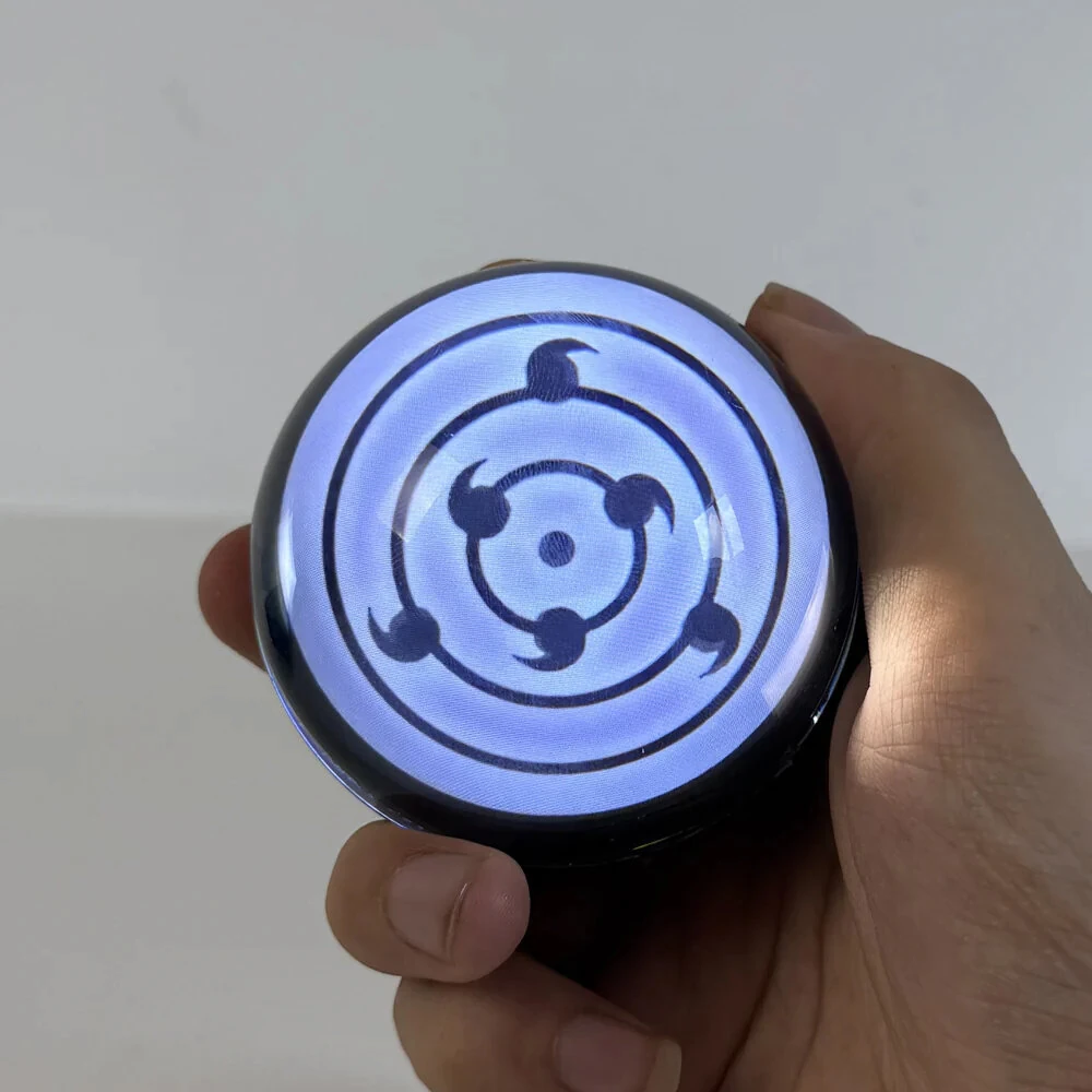 NIKOLATOY Kaleidoscope Sharingan Crystal Ball Rechargeable LED Music Rhythm Display Desktop Ornament Science Discovery Toys Gifts — view 8