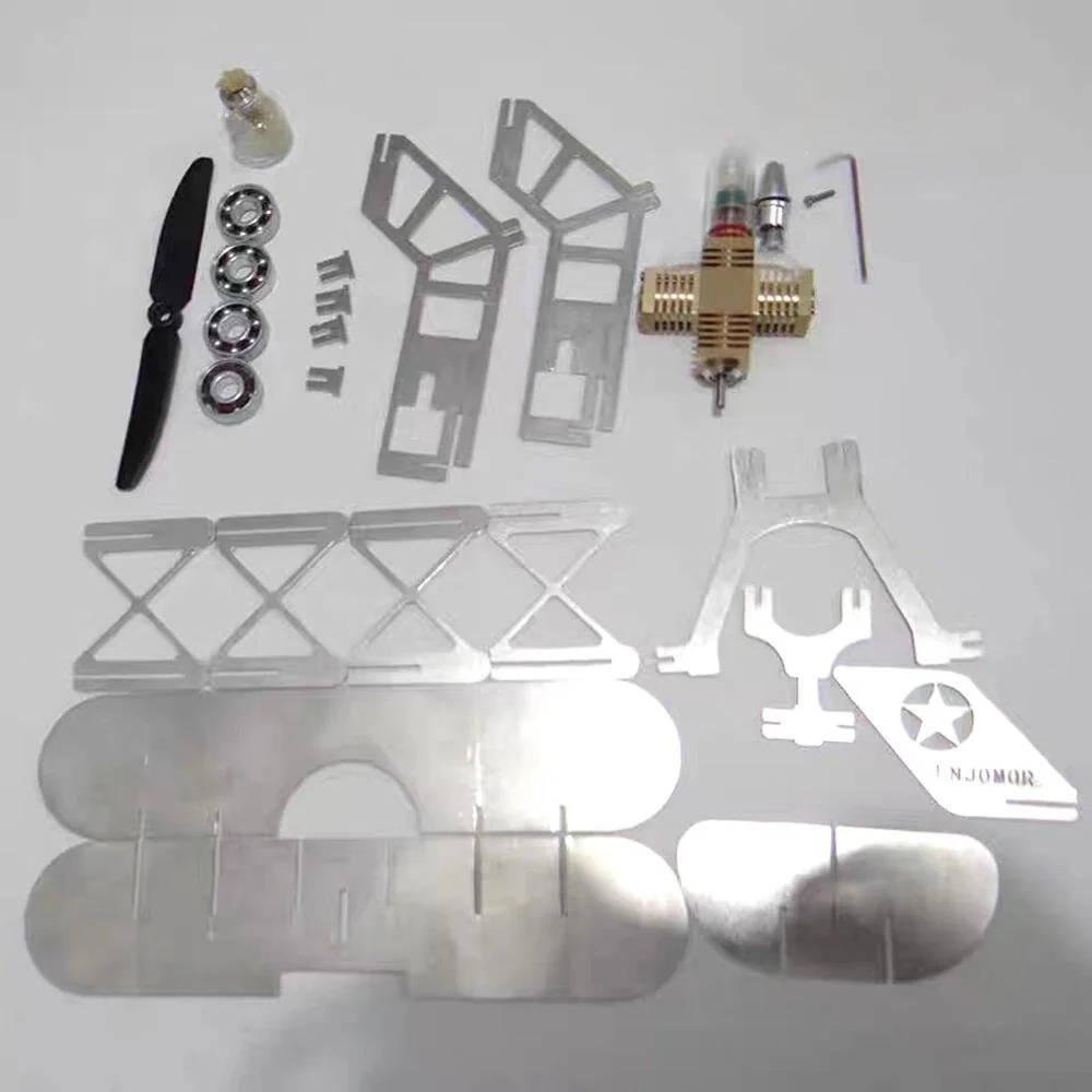 NikolaToy Mini Stirling Engine Upgraded Model Aircraft DIY Assembly Kit Creative Desktop Ornaments Decoration Science Discovery Toys — view 9