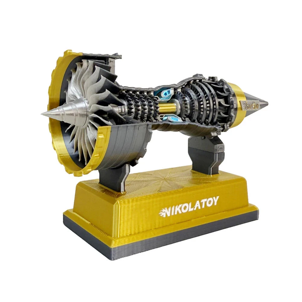 NIKOLATOY Miniature Trent 900 12cm Turbofan Engine Model Desktop Ornaments Science Discovery Toys — view 8