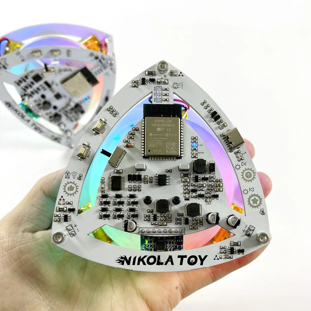 NikolaToy Self Balancing Lelo Triangle High-Tech Desktop Decorations Conservation of Angular Momentum Science Discovery Toys — view 4