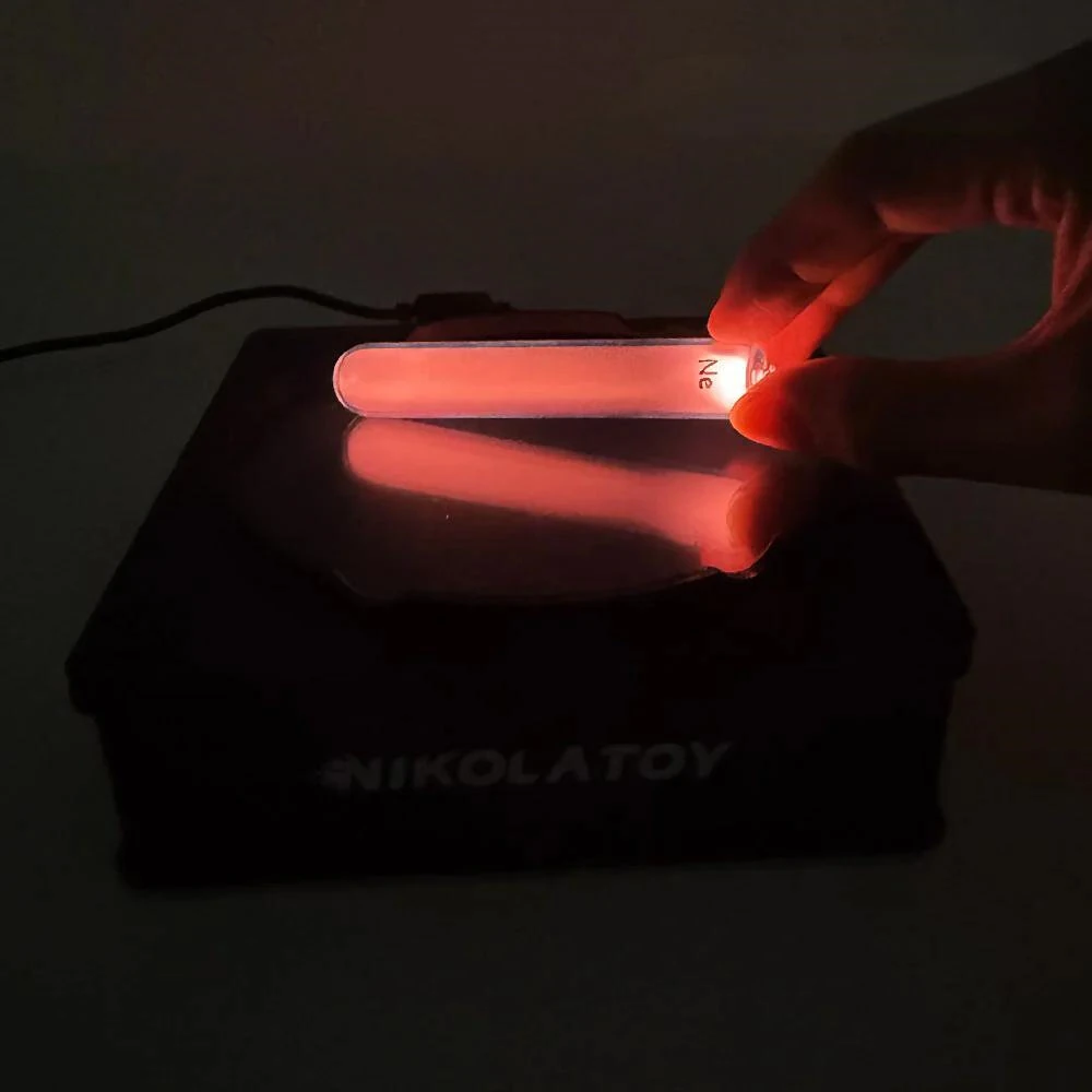 NIKOLATOY Tesla Plasma Reaction Glass Sealed Rare Gas Light-emitting Tube Set Creative Desktop Decoration Science Discovery Toys — view 10