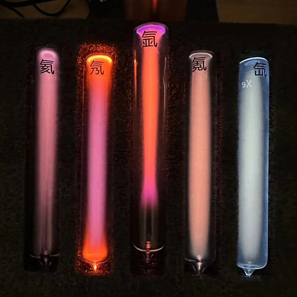 NIKOLATOY Tesla Plasma Reaction Glass Sealed Rare Gas Light-emitting Tube Set Creative Desktop Decoration Science Discovery Toys — view 9