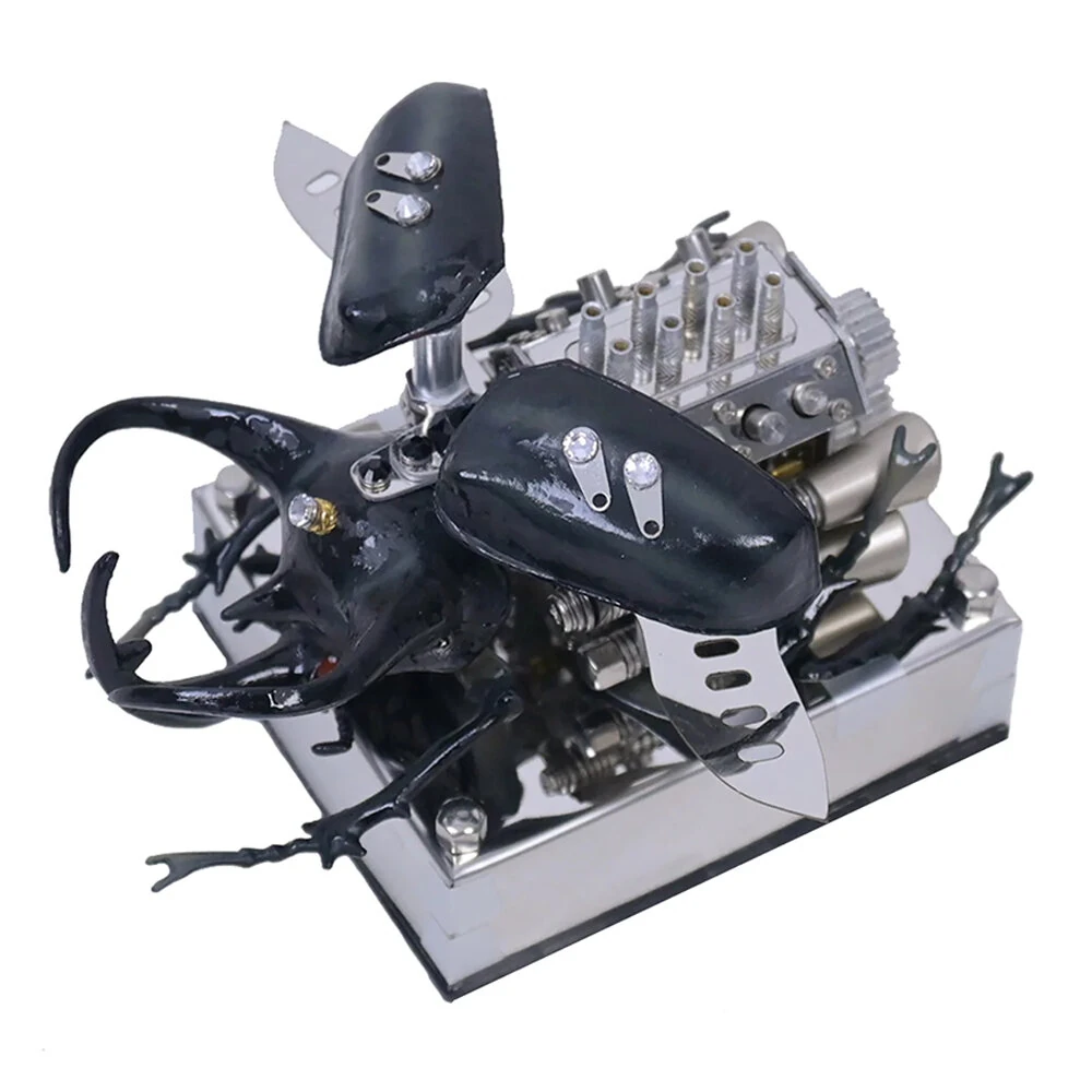 NIKOLATOY V8 Alloy Mechanical Model Desktop Ornament Science Discovery Toys Gifts — NIKOLATOY