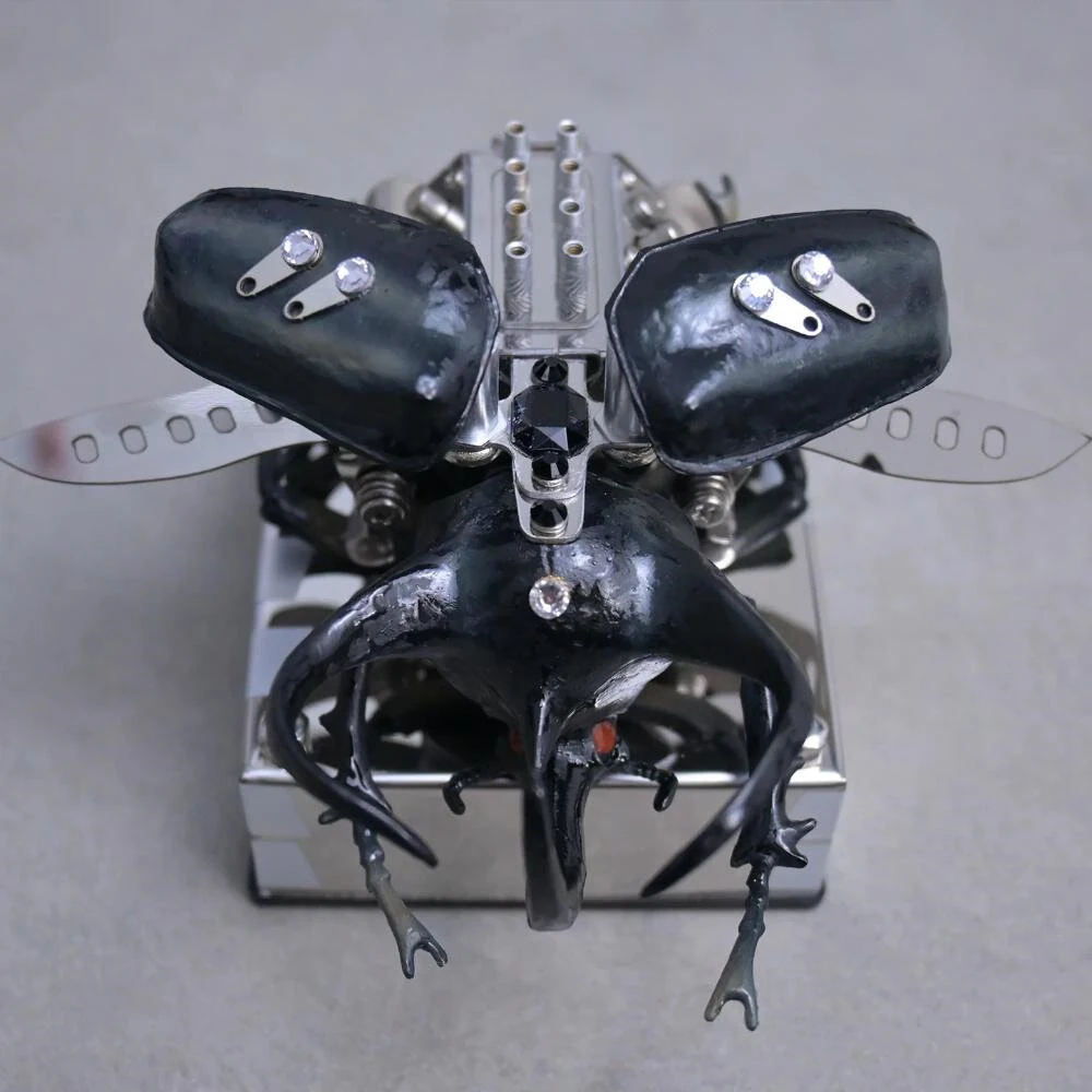 NIKOLATOY V8 Alloy Mechanical Model Desktop Ornament Science Discovery Toys Gifts — view 4