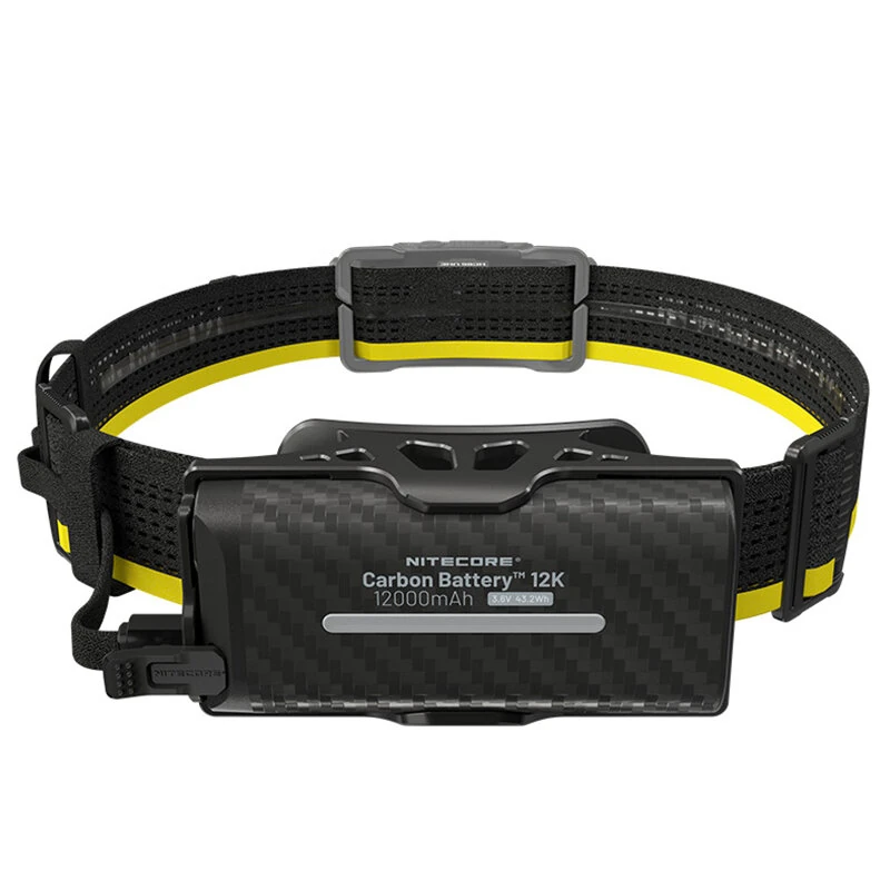 NITECORE Carbon Battery 12K 12000mAh Extended Headlamp Runtime Kit USB-C Fast Charging IP68 Waterproof for Outdoor Camping Hiking — NITECORE