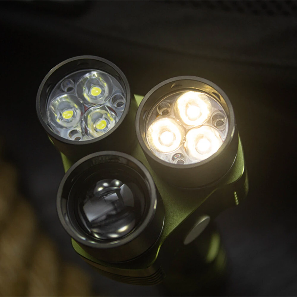 Niwalker ES3 Pro 3500LM CW & NW Multipurpose Powerful 21700 Flashlight Type-C Rechargeable Multi Light Sources Strong Light LED Mini Torch — view 11