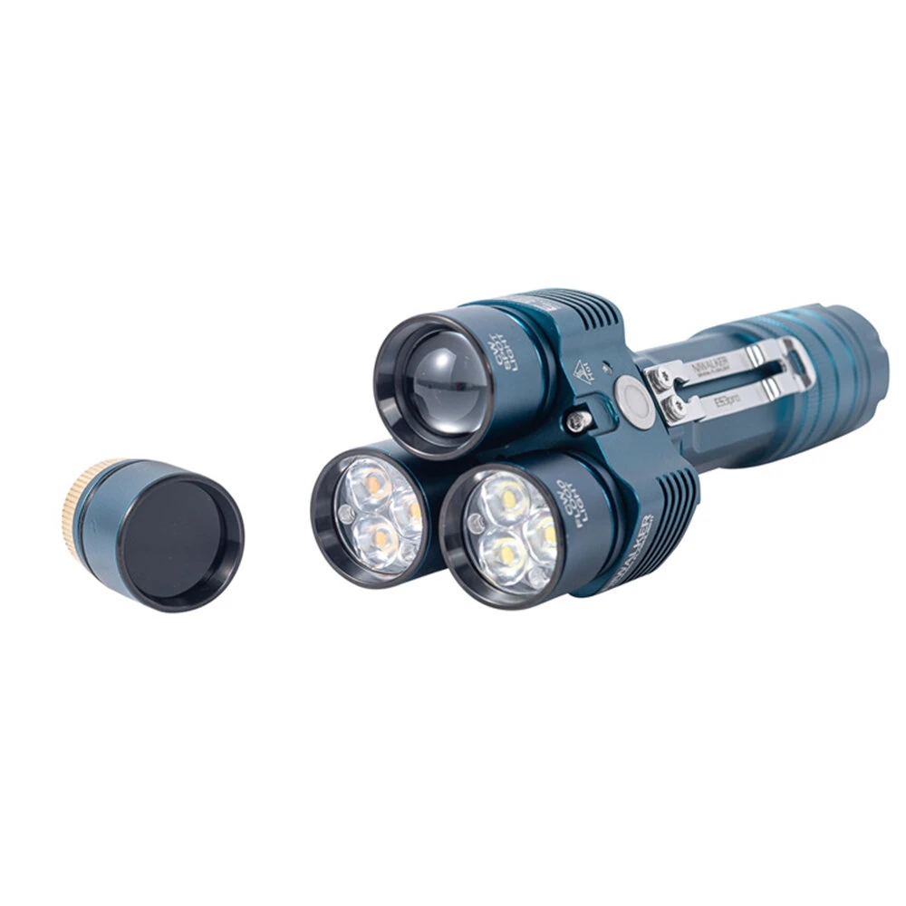 Niwalker ES3 Pro 3500LM CW & NW Multipurpose Powerful 21700 Flashlight Type-C Rechargeable Multi Light Sources Strong Light LED Mini Torch — view 6