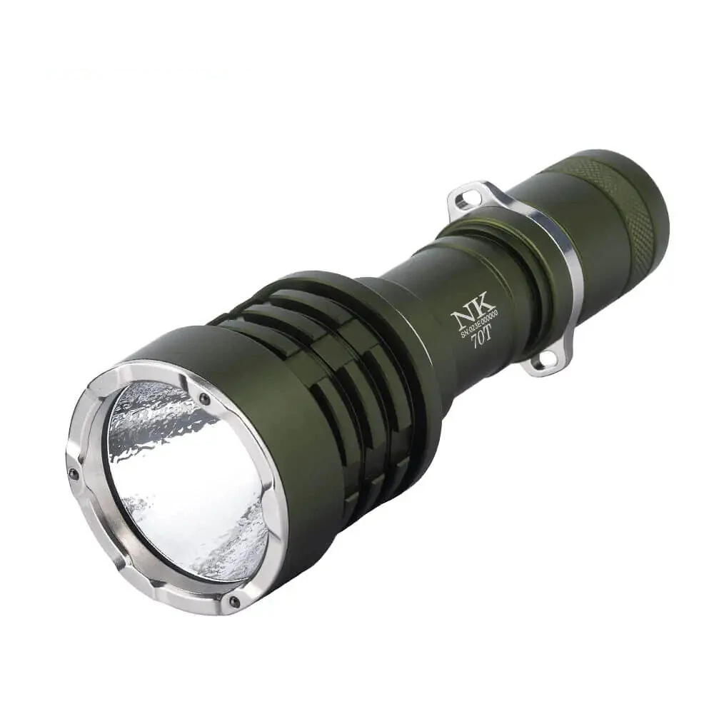 Niwalker N70T 3500LM Tactical Flashlight 300M Thrower Type-C 21700 Battery Rechargeable Tactical LED Torch — NIWALKER
