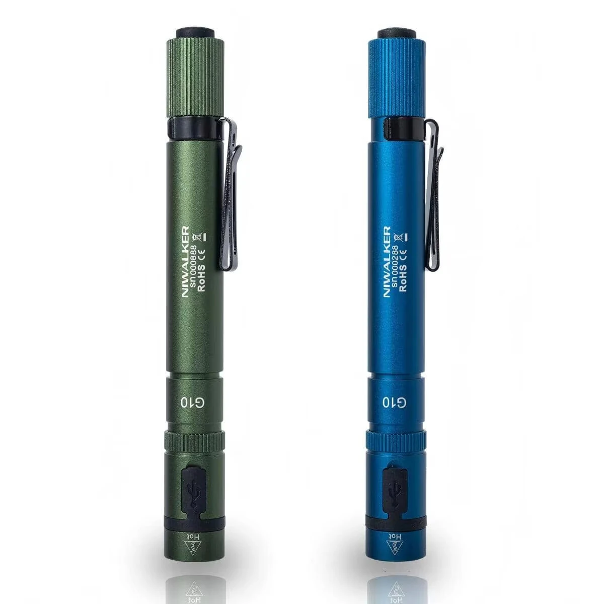 Niwalker NWG10 650 Lumen USB Rechargeable LED Penlight EDC Pocket Flashlight with Bidirectional Clip — view 7